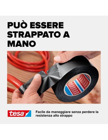 TESA Extra Power Universal Nastro Adesivo NERO A Tenuta Extraforte 50 m x 50 mm