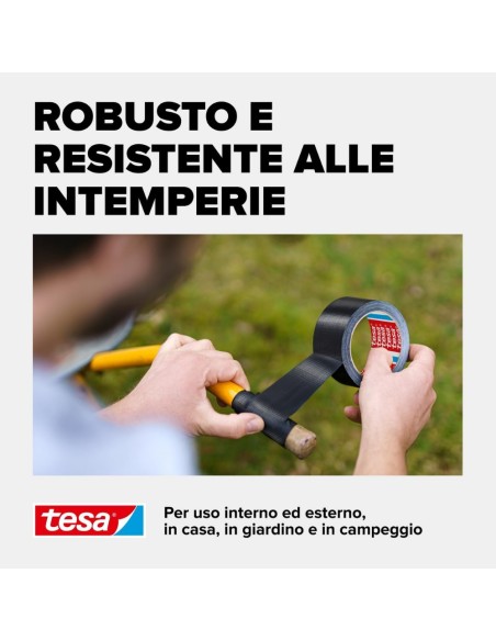 TESA Extra Power Universal Nastro Adesivo NERO A Tenuta Extraforte 50 m x 50 mm