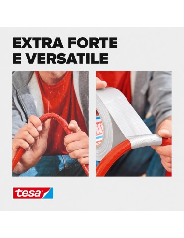 TESA Extra Power Universal Nastro Adesivo BIANCO A Tenuta Extraforte 50 m x 50 mm