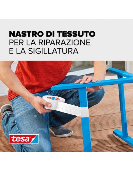 TESA Extra Power Universal Nastro Adesivo BIANCO A Tenuta Extraforte 50 m x 50 mm