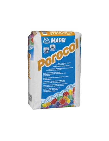 Porocol Mapei 25 kg collante rasante per blocchi in gasbeton