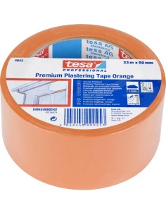 TESA Nastro in PVC Arancio Ad Elevata Adesività 33 m x 50 mm