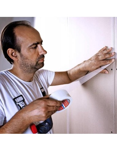 TESA Nastro Fibreglass In Tela Per Cartongesso 25m x 48mm