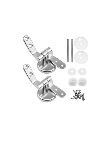 FORTUNATO Sedile Wc Universale Bianco MDF Cerniere Regolabili 45 x 38 x 8 Cm