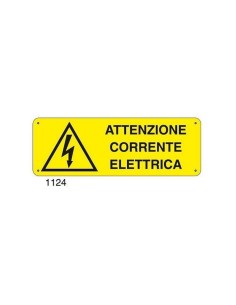 Cartello segnaletico Corrente Elettrica 30x20 cm