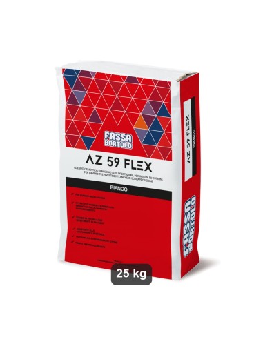 Adesivo piastrelle AZ 59 Flex grigio 25 kg Fassa