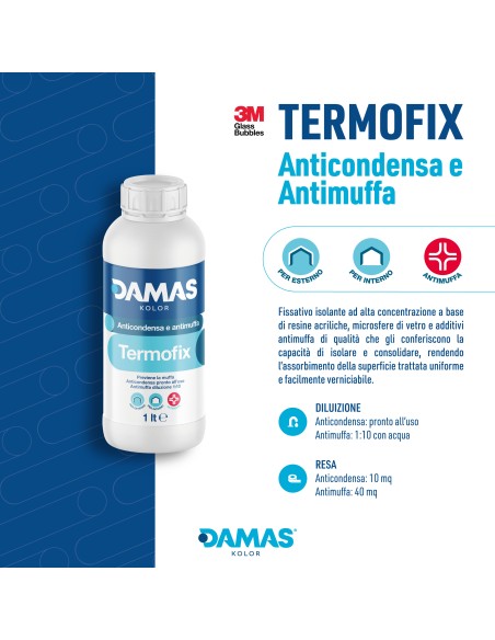 Damas Fissativo Isolante Anticondensa Antimuffa Termofix Per Interni
