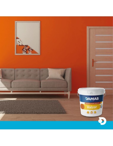 DAMAS KOLOR Superpittura Lavabile Traspirante Valzer per Interni 