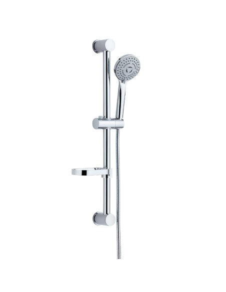 FORTUNATO Saliscendi Doccia In Ottone Cromato 65 Cm Con 5 Getti Anticalcare