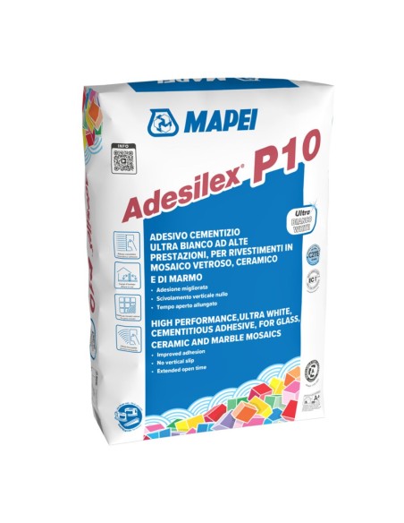 MAPEI Adesilex P10 Adesivo Per Piastrelle Bianco 25 Kg