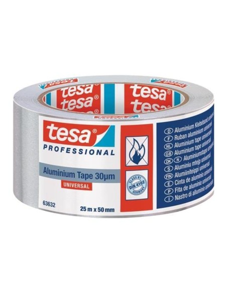 TESA Nastro Adesivo in Alluminio Per Sigillatura E Isolamento 25 m x 50 mm 