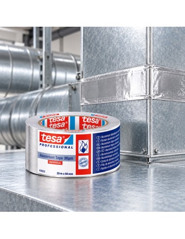 TESA Nastro Adesivo in Alluminio Per Sigillatura E Isolamento 25 m x 50 mm 