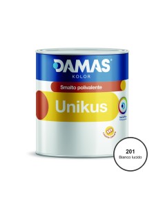 Damas Unikus Lucido Smalto Polivalente Zincato Alluminio Plastica PVC