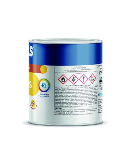 Damas Unikus Lucido Smalto Polivalente Zincato Alluminio Plastica PVC