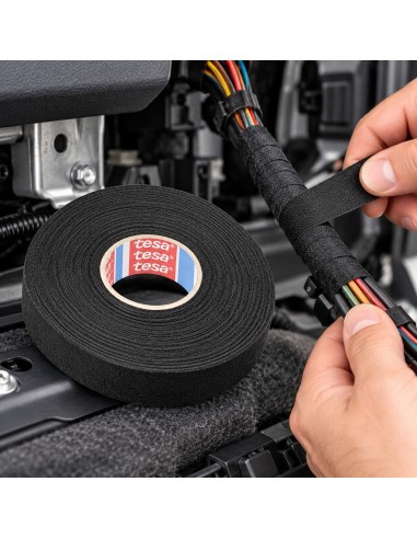 TESA Nastro Felpato in Tessuto PET per Cablaggi 280µm 25mm X 25m