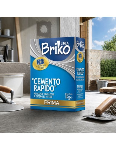 Prima K2 Cemento Rapido Grigio Premiscelato Linea Briko 1 Kg 