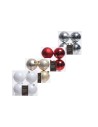 Set 4 Sfere in Vetro Rosse 10 cm per Decorazioni Natalizie