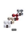 Set 4 Sfere in Vetro Verdi 10 cm per Decorazioni Natalizie