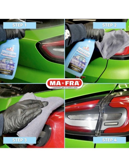 Mafra Lava e Lucida WATERLESS Lavaggio Auto a Secco Completo Carrozzeria 750 ml