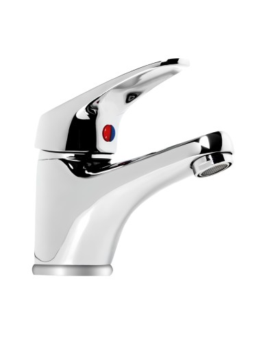 FORTUNATO Rubinetto Miscelatore Lavabo C/Piletta Ottone Cromato Cartuccia 40mm