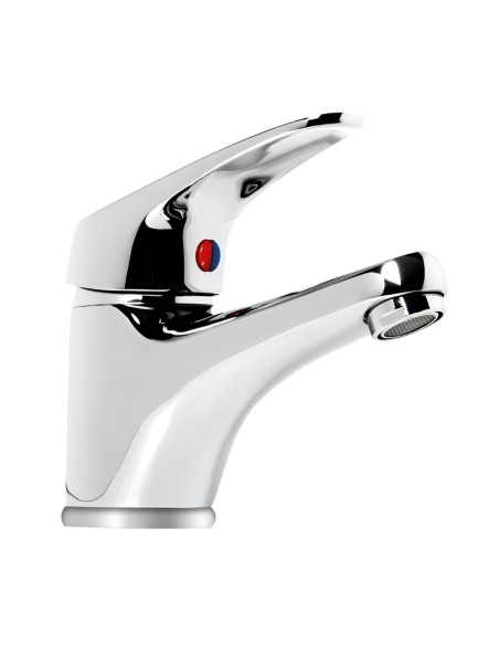 FORTUNATO Rubinetto Miscelatore Lavabo C/Piletta Ottone Cromato Cartuccia 40mm