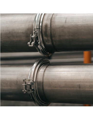 Fascetta Bloccaggio Acciaio Inox Ø 250 mm Canna Fumaria Monoparete