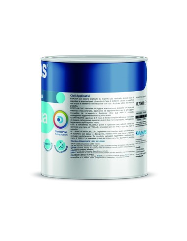Damas Enaqua Satinato Smalto Acrilico All'Acqua Ferro Legno PVC