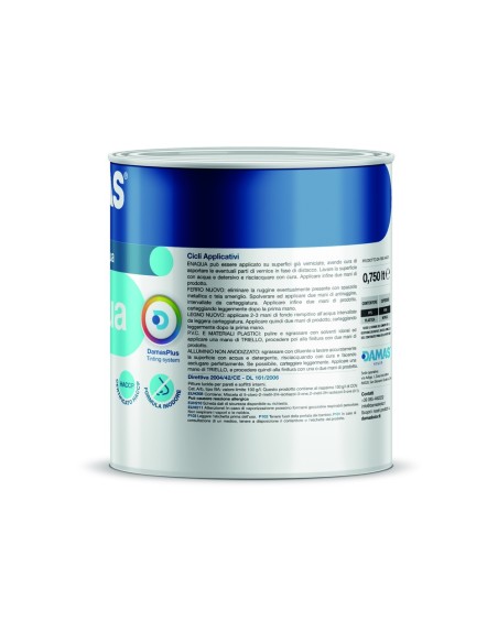 Damas Enaqua Satinato Smalto Acrilico All'Acqua Ferro Legno PVC