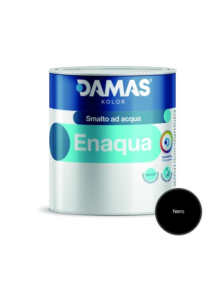Damas Enaqua Satinato Smalto Acrilico All'Acqua Ferro Legno PVC