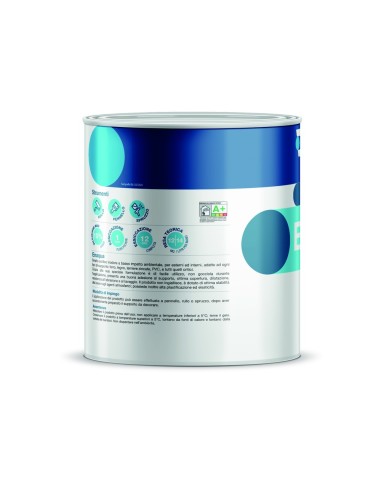 Damas Enaqua Satinato Smalto Acrilico All'Acqua Ferro Legno PVC