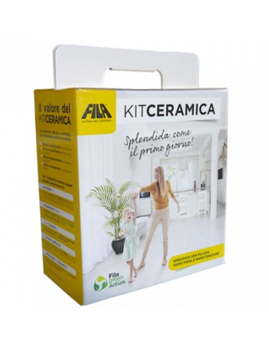 FILA Kit Ceramica Deterdek PRO Cleaner PRO FugaPROOF + 3 Spugne Gres