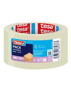 TESA Tesapack Universal Nastro Da Imballaggio Trasparente 66 m x 50 mm