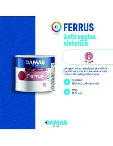 Damas Ferrus Antiruggine Sintetica al Fosfato di Zinco Ferro