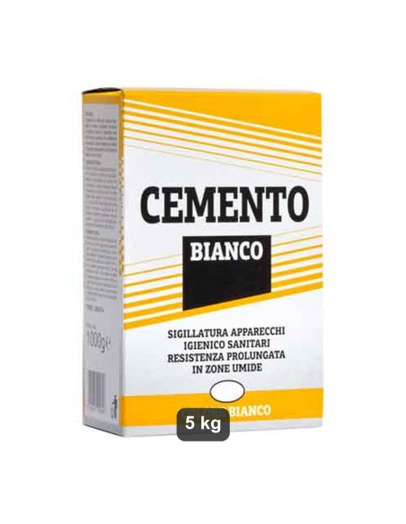 Cemento Bianco 5 kg per fughe e finiture decorative
