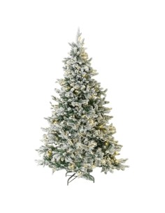 Albero di Natale Innevato LED 240 cm Scott con Luci Integrate