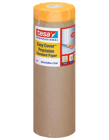 TESA Easy Cover Carta Con Nastro Per Mascheratura 25 m x 30 cm