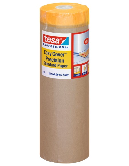 TESA Easy Cover Carta Con Nastro Per Mascheratura 25 m x 30 cm