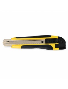 Taglierino professionale gommato con lama da 18 mm autobloccante