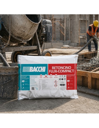 Bacchi BETONCINO Flux-Compact Betoncino Colabile E Autocompattante 25 Kg