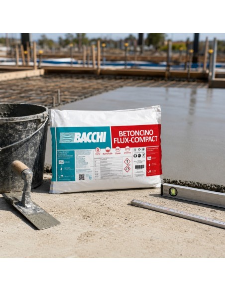Bacchi BETONCINO Flux-Compact Betoncino Colabile E Autocompattante 25 Kg