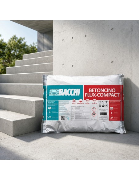 Bacchi BETONCINO Flux-Compact Betoncino Colabile E Autocompattante 25 Kg