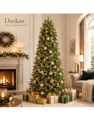 Albero Di Natale Artificiale Realistico Folto Dankan H 180 cm
