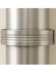 Collare Nervato Acciaio Inox Ø 250 mm Fissaggio Canna Fumaria 2 Pezzi