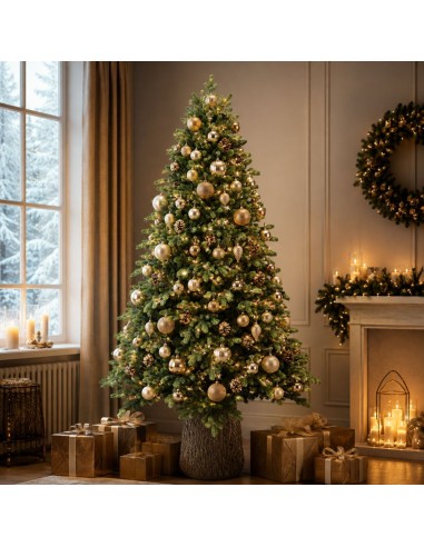 Albero Di Natale Darsy Con Tronco Elegante E Naturale 210 cm