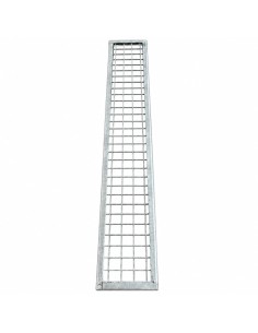 Griglia zincata con telaio 100x15 cm per scolo acque