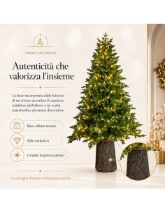 Albero Di Natale Darsy Led Con Tronco Integrato 210 cm 2