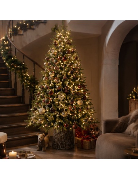 Albero Di Natale Darsy Led Con Tronco Integrato 210 cm