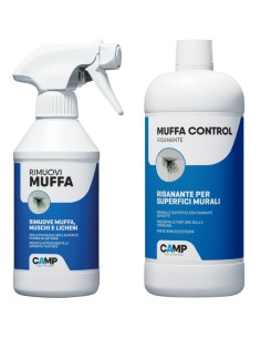 Trattamento Completo Rimuovi Muffa 300 ml + Muffa Control Risanante 1 lt 