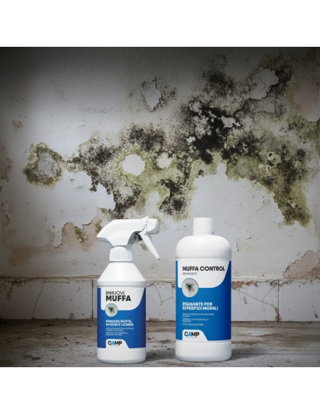 Trattamento Completo Rimuovi Muffa 300 ml + Muffa Control Risanante 1 lt 