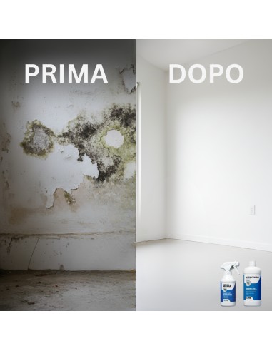 Trattamento Completo Rimuovi Muffa 300 ml + Muffa Control Risanante 1 lt 